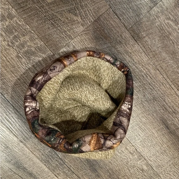 Tan and Brown Camo Beanie - Picture 3 of 3